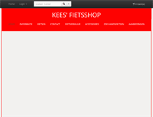 Tablet Screenshot of keesfietsshop.nl